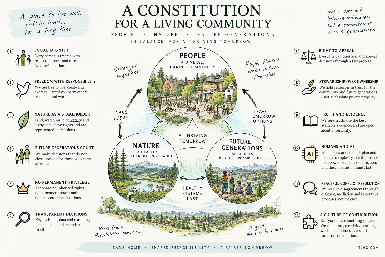 Reserved space for a constitution illustration